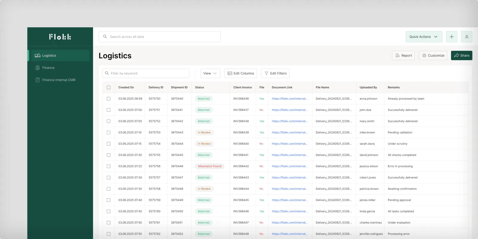 Flokk automation application